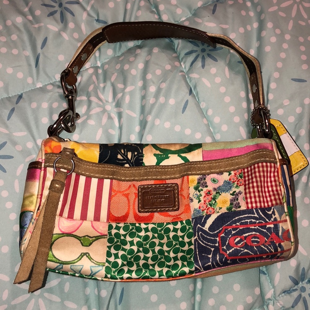 Coach Multi-patterned small shoulder bag